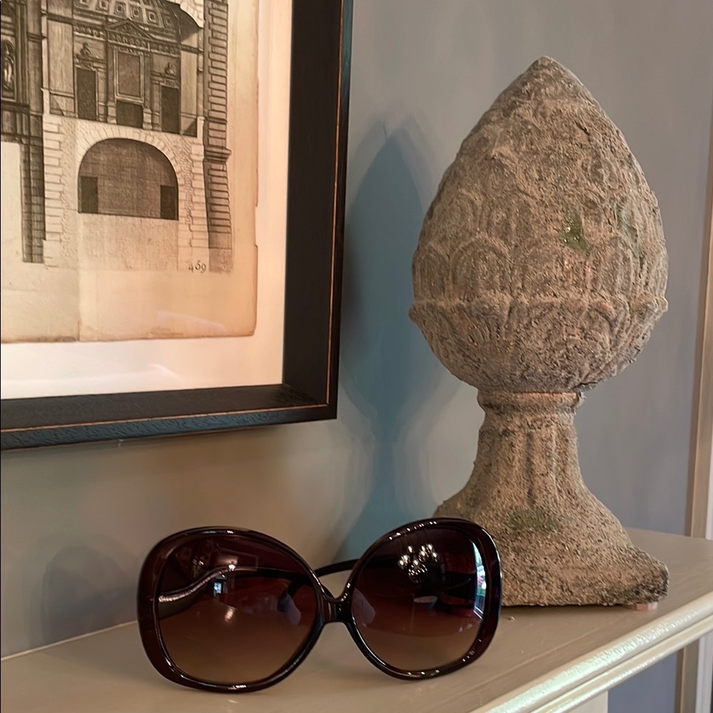 Brown Oversized Butterfly Sunglasses
